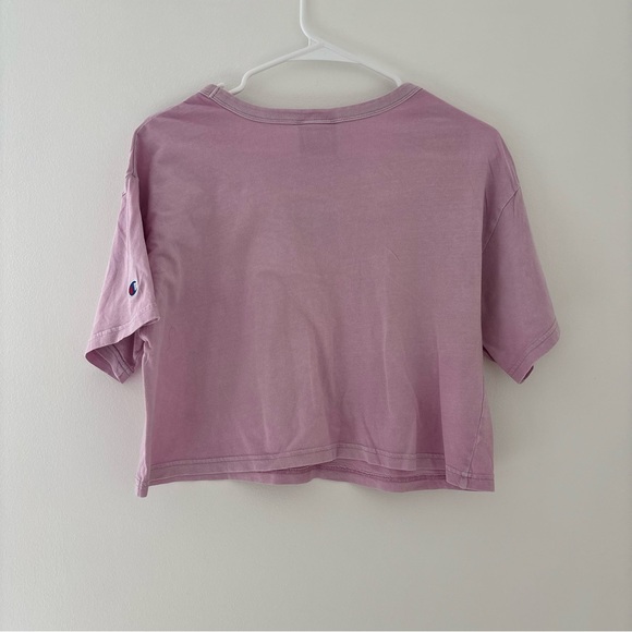 Pink Champion Cropped Logo Tee - Picture 4 of 4